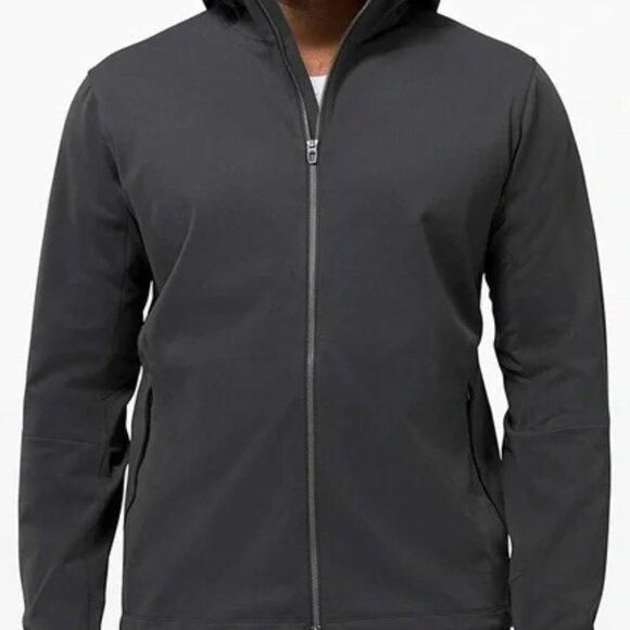 lululemon athletica Other - Lululemon Soft Shell Fleece Black Jacket Hooded Size Medium